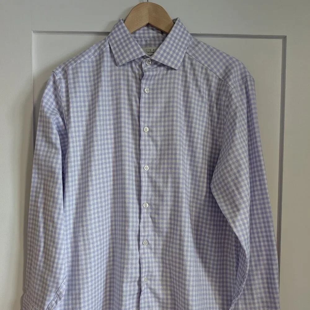 Men's Collection Dress Shirt Long Sleeve by Michael Strahan 16 - Picture 1 of 6